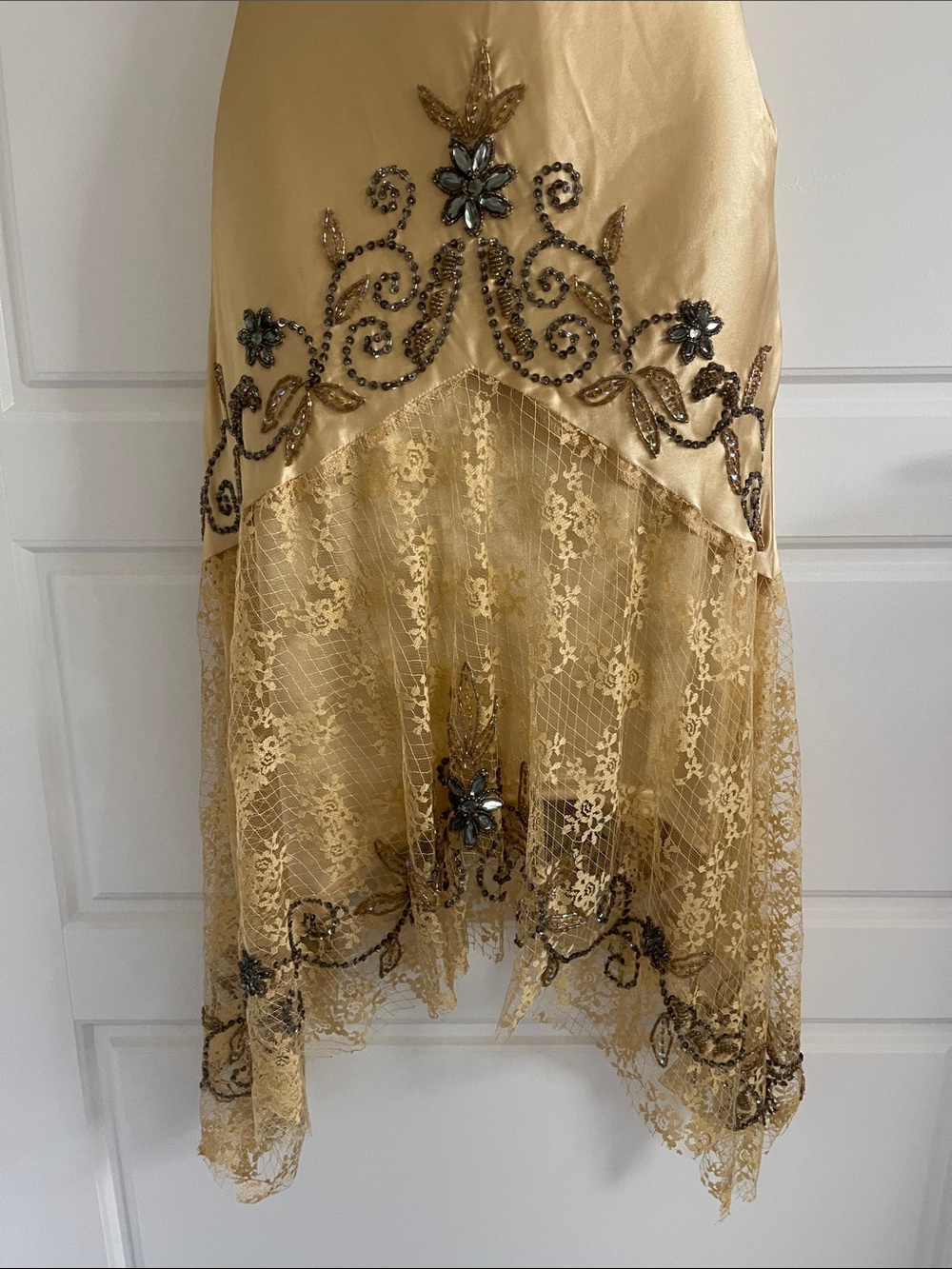 ✨Vintage Gold SUE WONG Fairy Dress size 2✨ - Picture 3 of 5